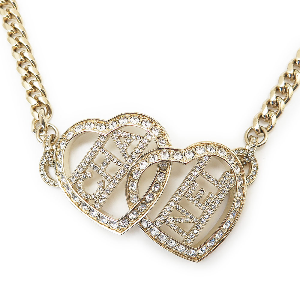 【ハート×パールがポイントに☆】CHANEL ネックレス CCロゴ 明日着 限定 ピンクハート&パールCC♪ パールネックレス CHANEL