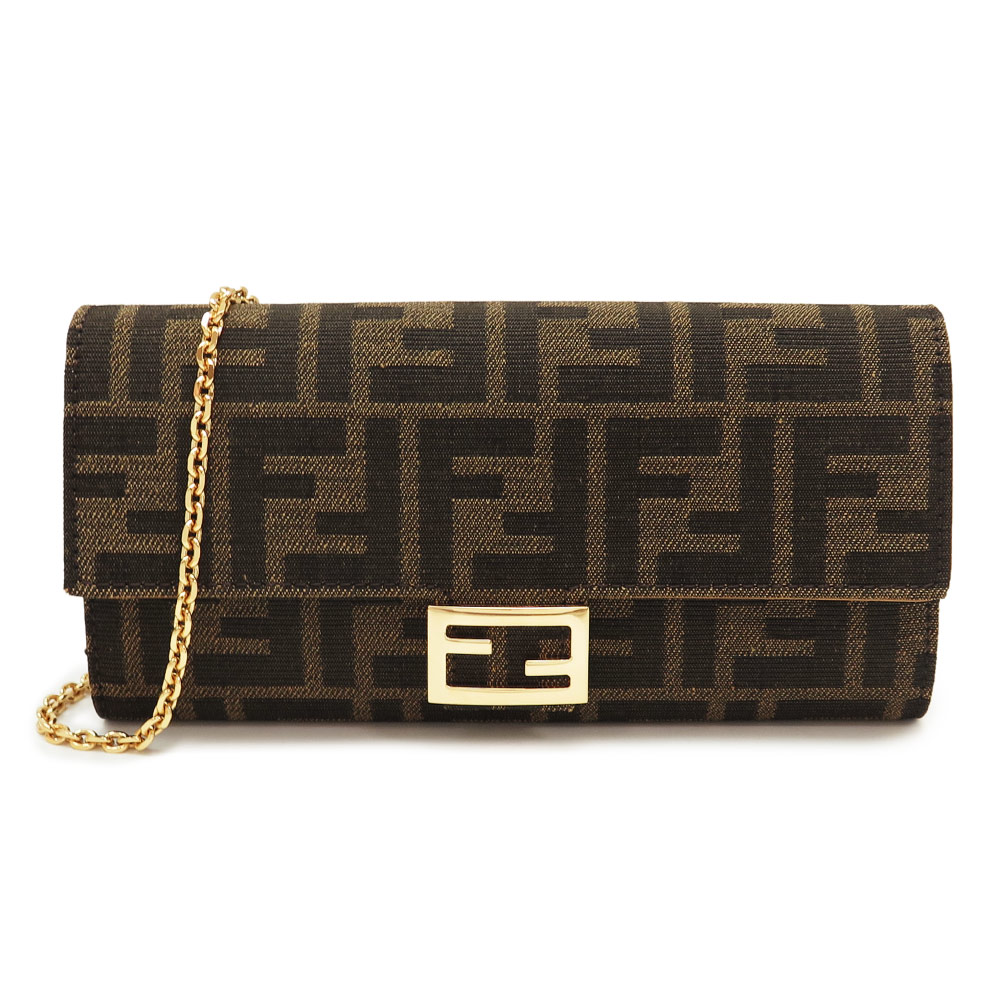 楽天市場】フェンディ FENDI 長財布 チェーンウォレット ブルー