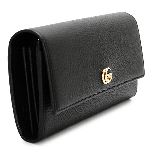 Gucci - 【新品】グッチ 長財布 499337-1000 GGマーモント ボスコ BKの