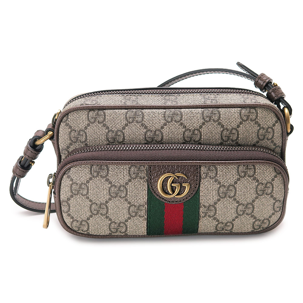 値引✨GUCCI】グッチ ベージュ＆エボニーオリジナルGGキャンバスハイヒール GGキャンバス GUCCI グッチ ジャンボGG ミニトートバッグ 699406