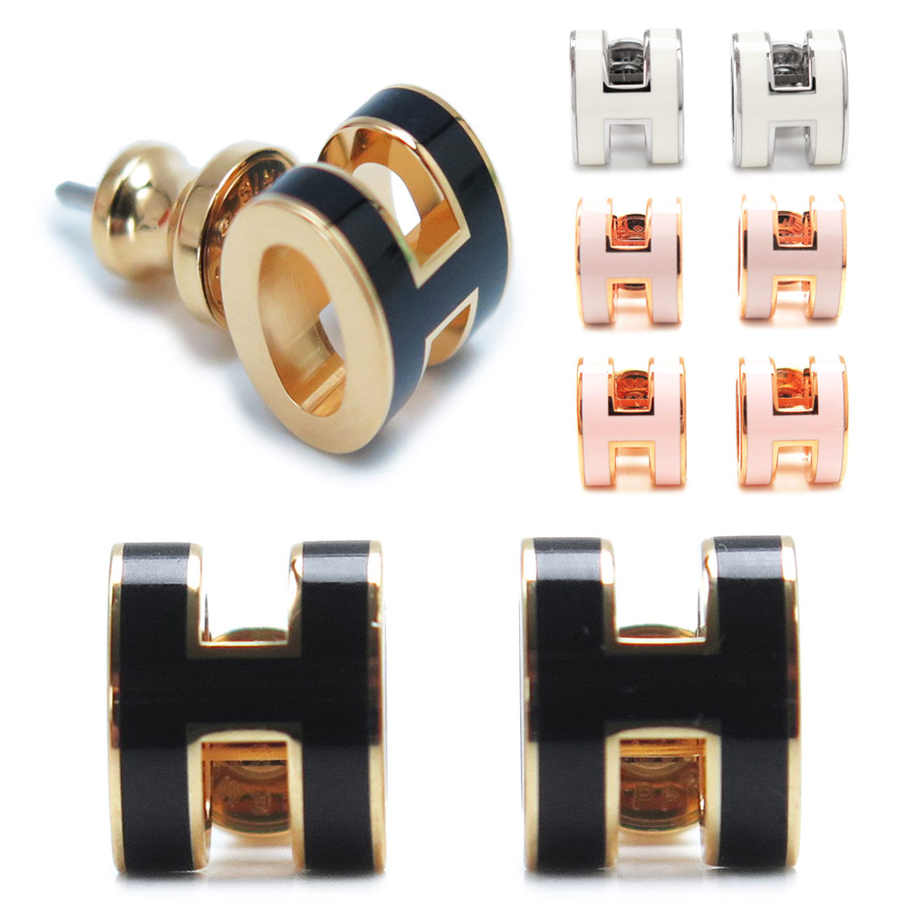 エルメス HERMES ピアス レディース ミニ ポップH スタッドピアス アクセサリー｜ILB店