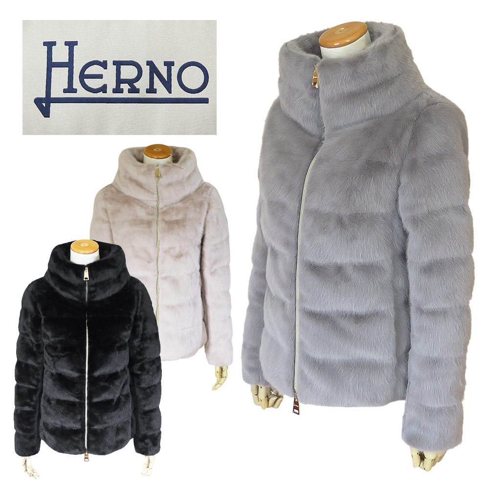 ヘルノ ダウンジャケット レディース ダウンコート アウター エコファー ショート丈 PI001935D 12630 HERNO 【2025年秋冬新作】 55,440円