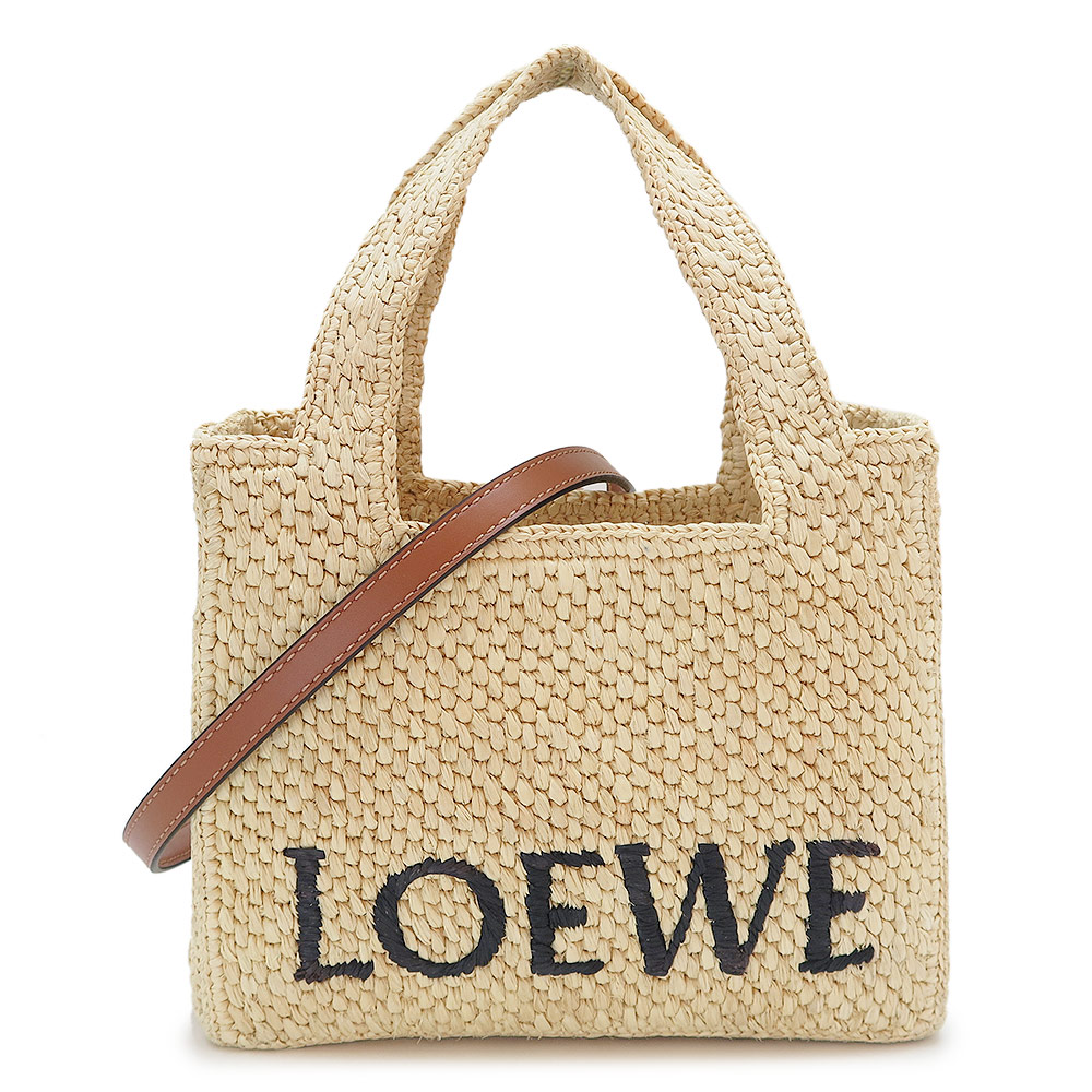 楽天市場】LOEWE ロエベ RAFFIA SHOPPER フォールドショッパー