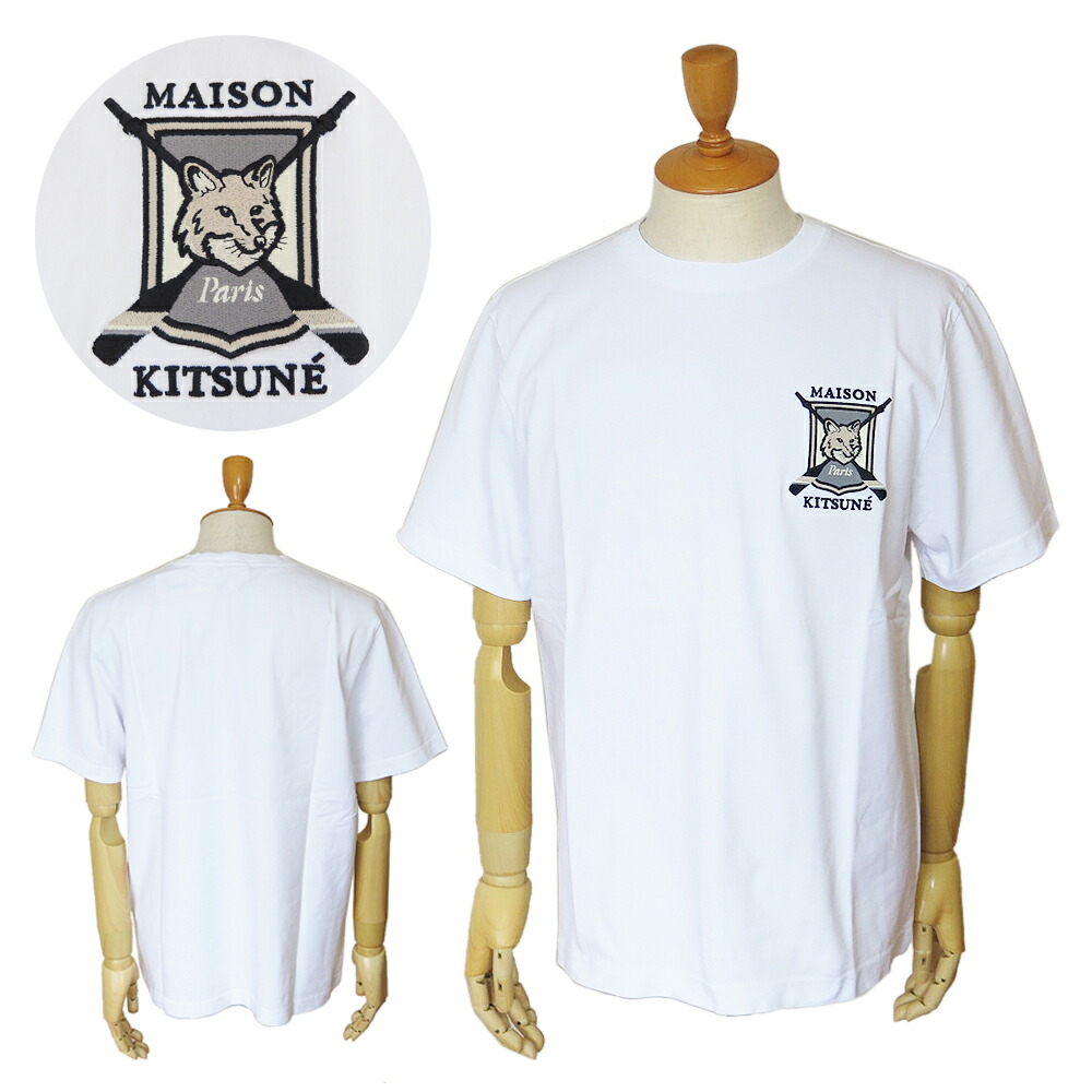 MAISON KITSUNÉ 半袖Tシャツ ホワイト 楽天市場】メゾンキツネ MAISON KITSUNE メンズ Tシャツ DRESSED