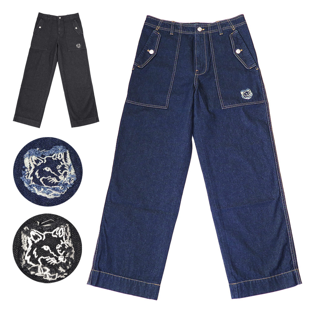 楽天市場】【アウトレット】メゾンキツネ ジップフライジーンズ