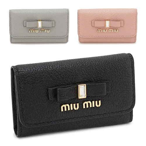 ミュウミュウ トーナリティケイス レディース 5pg222 2d7a キーホルダー 6一味引っかかり マドラス フィオッコ 洋弓 シュロの葉 なめし革 Miu Miu Madras Fiocco 21年令春朱夏新作 La Boticaria Com