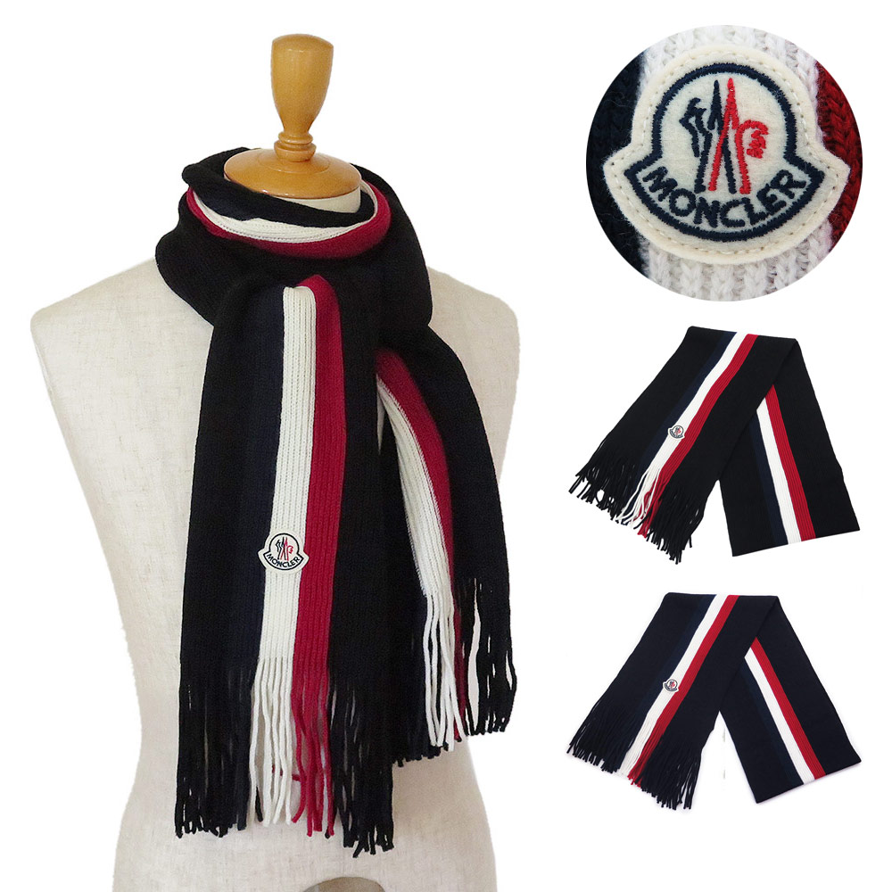 楽天市場】MONCLER モンクレール Logo Scarf マフラー ストール