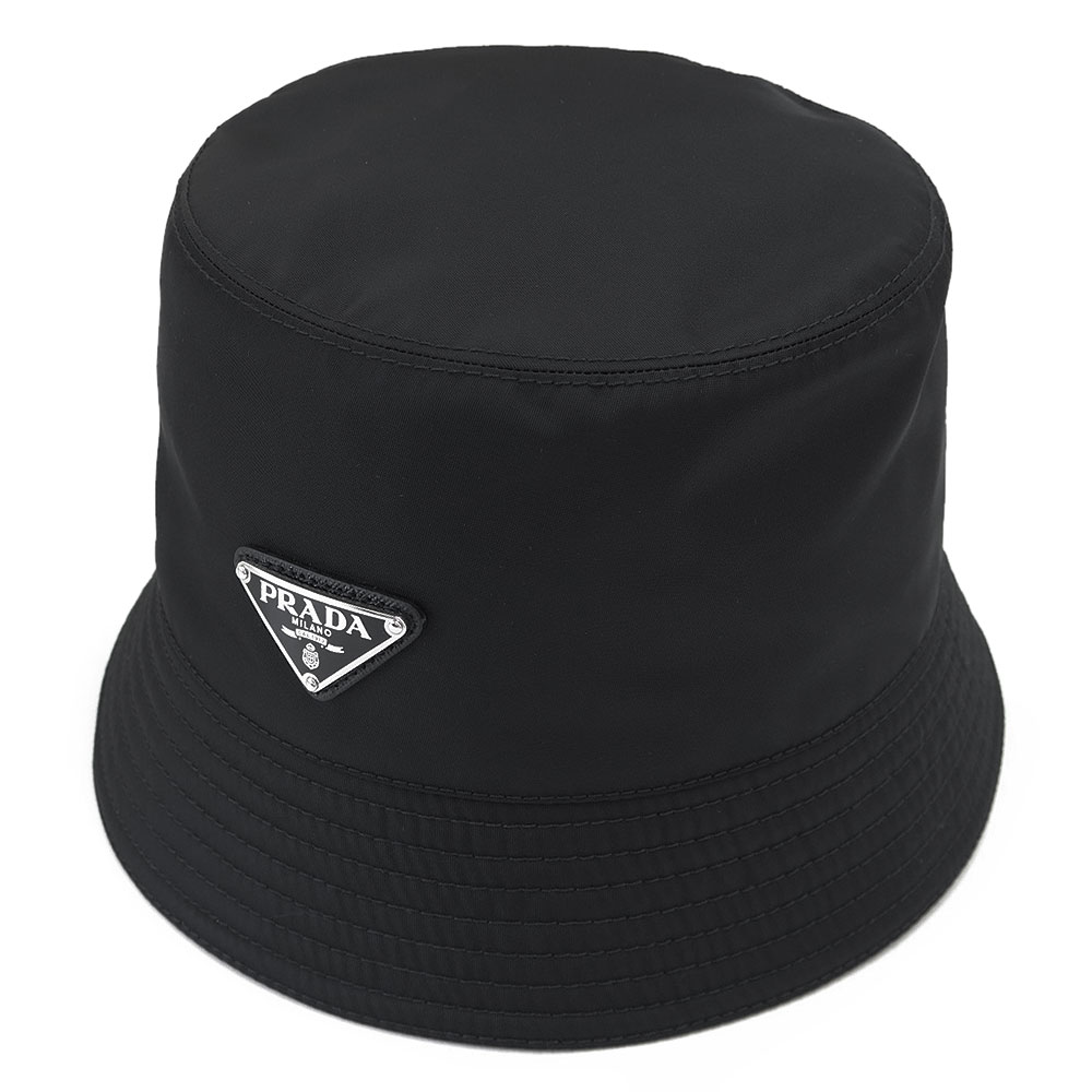 美品　PRADA プラダ　ナイロン　バケットハット　ブラック　2HC350 PRADA(プラダ) Re-Nylon バケットハット 帽子 アパレル