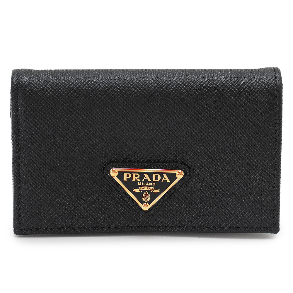 PRADA プラダ 1MC122 ブランド お洒落 黒 カードケース Black