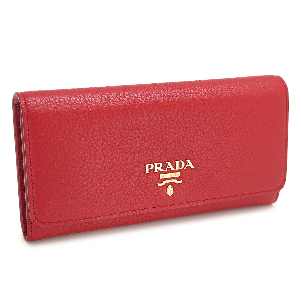 美品　PRADA サフィアーノ　大容量　長財布　メタルロゴ　レッド　レディース 楽天市場】プラダ 長財布 PRADA サフィアーノ メタル 1MH132 QWA
