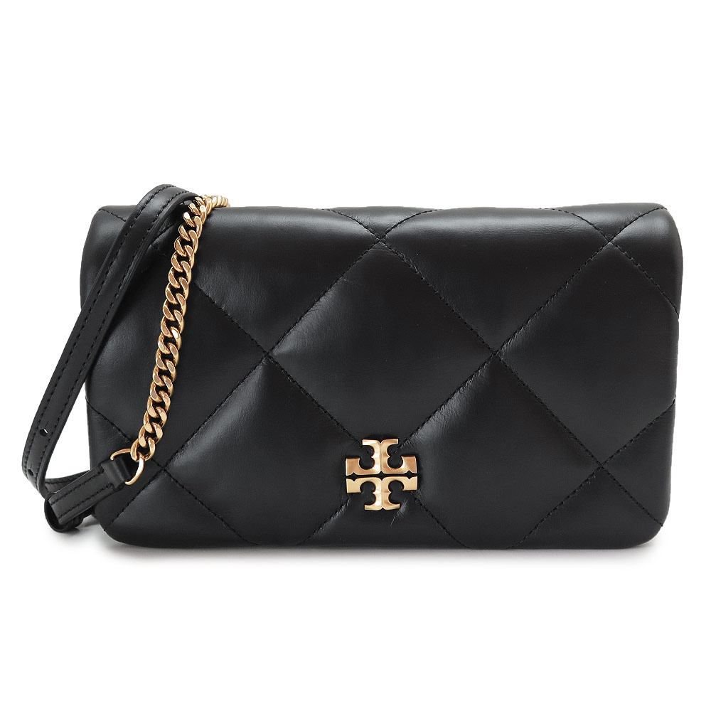 トリーバーチ TORY BURCH ショルダーバッグ レディース 158624 001 キラ ダイヤモンドキルト クロスボディバッグ チェーンバッグ ポシェット ミニバッグ ブラック 黒 【2026年春夏新作】|ILB店