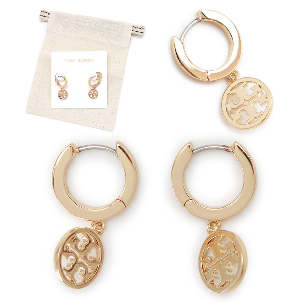 TORY BURCH トリーバーチピアスシルバーフープ 楽天市場】トリーバーチ ピアス ミラー パヴェ フープ シルバー
