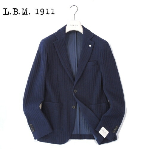 【40%OFF・新品・46】L.B.M.1911（エルビーエム）PUNTO ウールナイロンボンディングニット シングル2Bプルオーバー上衣 米国海軍 2840