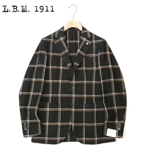 【美品】L.B.M 1911 ルビアム チェック柄 テーラードジャケット L.B.M.1911 新作 JACK SLIM ジャケット | luccicare