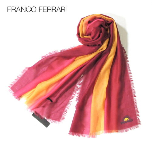 ★新品★イタリア製　FRANCO FERRARI　ウール100% ストール　花 楽天市場】franco ferrari ストールの通販