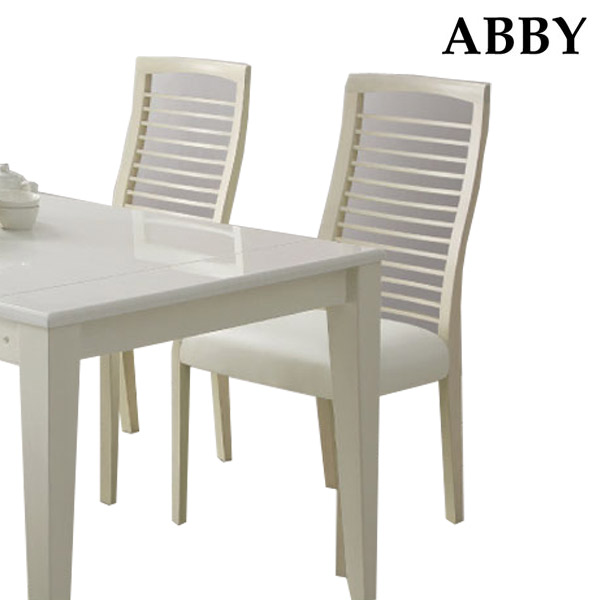 【マラソン限定!確率1/2で最大100％ポイントバック】ダイニングチェア 単品 【ABBY アビーチェア】無垢材/ホワイト/椅子/イス/モダン/シンプル