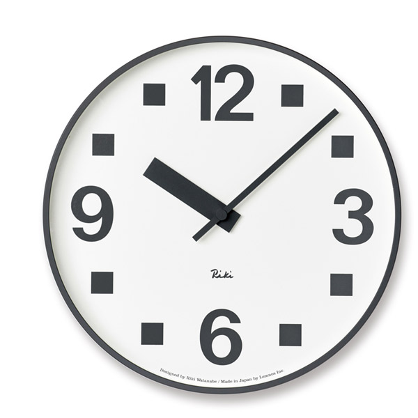 【マラソン限定!確率1/2で最大100％ポイントバック】日本製 掛け時計 [RIKI PUBLIC CLOCK リキパブリッククロック] WR17-07 シンプル オシャレ アルミニウム カワイイ クロック 壁掛け 丸型