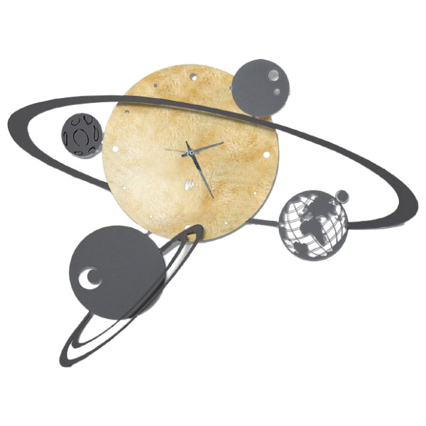 【マラソン限定!確率1/2で最大100％ポイントバック】掛け時計 Arti e Mestieri【SISTEMA SOLARE wall clock 2947-C386】アルティ エ メスティエリ 宇宙 太陽系 惑星 神秘的 おしゃれ 個性的 ウォールクロック