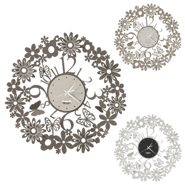 【マラソン限定!確率1/2で最大100％ポイントバック】掛け時計 Arti e Mestieri【MARGHERITE wall clock 3793-C135/C190/C163】アルティ エ メスティエリ デザイナーズ 蝶 デイジー ウォールクロック 直径50cm