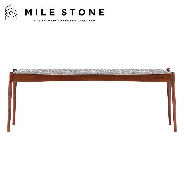 ベンチ MILE STONE BENCH 130 Fabric ダイニングベンチ リビング 椅子 チェア 長椅子｜アイルインテリアエクセル