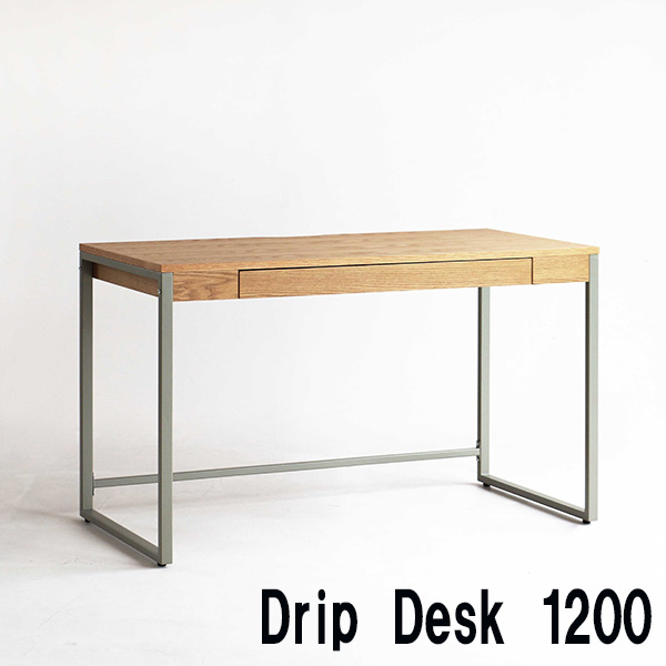 【Drip Desk 1200 ドリップデスク 1200 DRT-3443NA-2】 オフィス 勉強 机 天然木 幅120cm パソコンデスク PC 引き出し付き オフィステーブル｜アイルインテリアエクセル