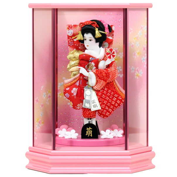 かわいい 羽子板ケース飾り 羽子板 正月飾り P130nm03 ケース飾り 0h 正月飾り 羽子板 初節句 女の子 厄除け お祝い お正月飾り アイルインテリアエクセル 羽子板 羽子板ケース飾り 羽子板飾り