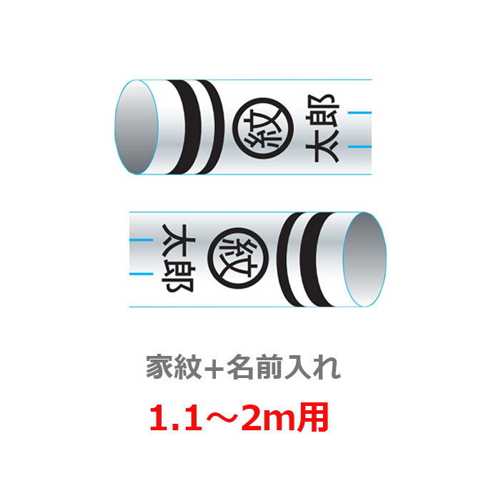 【マラソン限定!確率1/2で最大100％ポイントバック】こいのぼり ワタナベ鯉のぼり専用 (鯉のぼり 錦鯉 家紋+名入れ 両面) 1.1M～2M吹流し対応 K-N