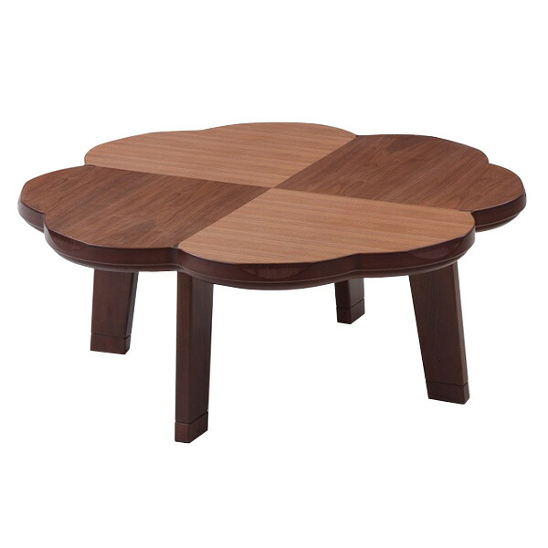 セール 変形 こたつ こたつテーブル コタツ 日本製 国産 省エネ 暖房器具 オシャレ 炬燵 家具調こたつ 100 ウォールナット ニュー クローバー 四つ葉 クローバー かわいい おしゃれ こたつ本体 高級感 Kt 18 M809 Adrm Com Br