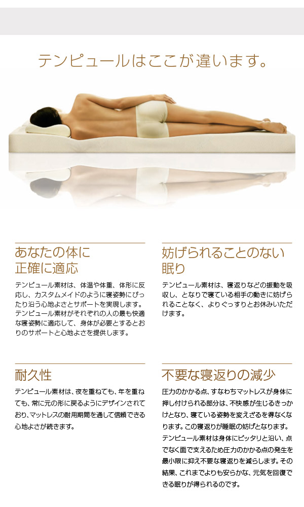 楽天ランキング1位 楽天市場 マットレス シングル テンピュール 人気 おすすめ 快眠 寝具 腰痛 Tempur Mattress Sensation Elite25 センセーションエリート25 アイルインテリアエクセル レビューで送料無料 Lexusoman Com