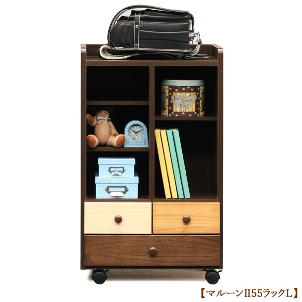 全国組立設置無料 楽天市場 ランドセルラック 子供用ラック マルーン2 55マルチラック L 桐 キャスター付き 子供部屋収納 玩具収納 おもちゃ箱 本棚 書棚 アイルインテリアエクセル 楽天1位 Www Lexusoman Com
