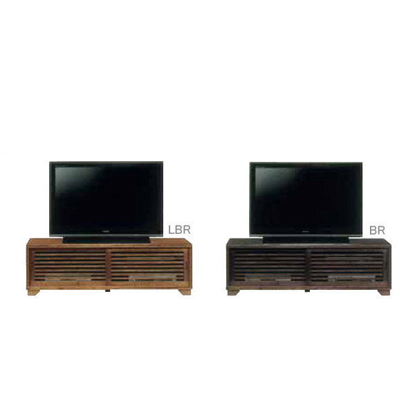 テレビボード テレビ台 幅150cm ローボード ブラウン ライトブラウン 国産 うづくり仕上げ NEW古都 150HITVボード