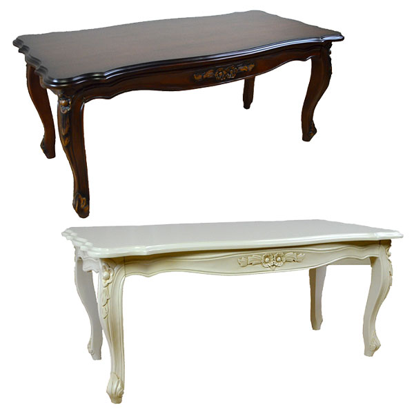 【新品】 アンティーク調 ローテーブル 姫系　フェミニン　アウトレット テーブル ローテーブル リビングテーブル おしゃれ センター