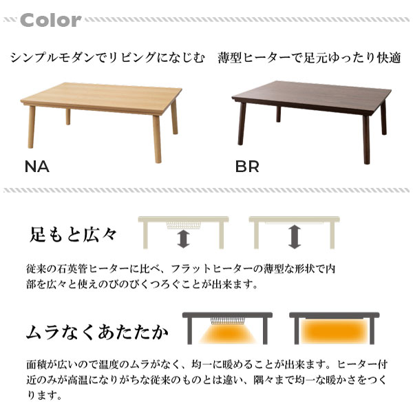 フラットヒーター コタツ こたつ 暖房 足元 遠赤外線 オールシーズン リビングテーブル テーブル 電熱 天然木 温度調節 リビング 暖房器具 冬物家電 おしゃれ Kt 303 Mecu 通販 Yahoo ショッピング