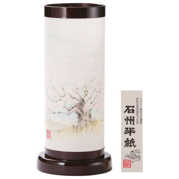 楽天市場 盆提灯 お盆提灯 初盆提灯 新盆提灯 岐阜提灯 盆ちょうちん お盆用品 モダン インテリア盆提灯 2630 石州の風 桜 おしゃれ アイル インテリアプランニング