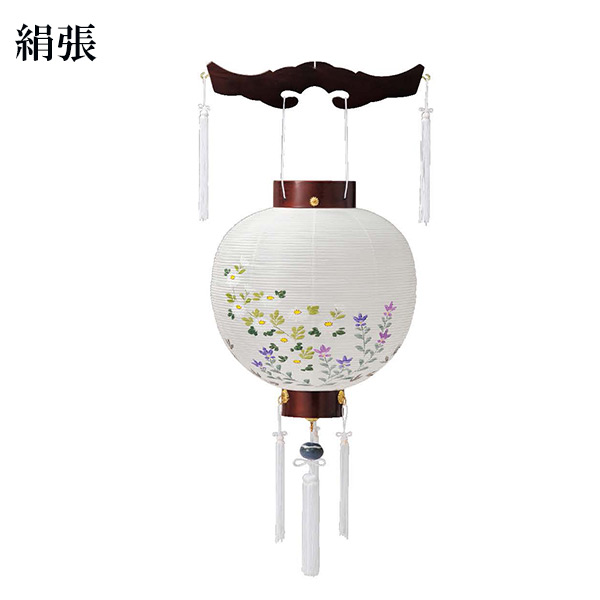 盆ちょうちん 吊り下げ 【尺一丸ワイン 絹張 7551】 お盆 初盆 新盆 提灯 盆提灯｜アイルインテリアプランニング