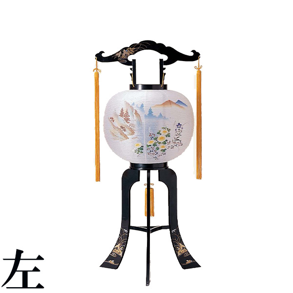 盆提灯 対仕様 提灯 廻転行灯 【松川(左) 4170】 盆ちょうちん お盆 初盆 新盆 お盆用品 仏壇 仏具 神具 仏具 盆提灯|アイルインテリアプランニング