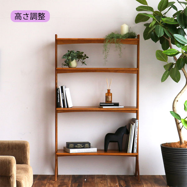 【Display Shelf R-3741BR】シェルフ 棚 幅84.5 オープンラック 飾り棚 ディスプレイラック 本棚 リビング 書斎 北欧風 シンプル おしゃれ インダストリアル｜アイルインテリアプランニング