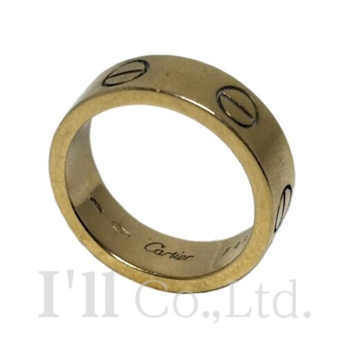 【中古】CARTIER　カルティエ　ラブ　リング　クラシックモデル　B4084650　750YG　＃50　ブランドジュエリー　アクセサリー　指輪　10号　K18YG　18金　Au750　750イエローゴールド　LOVE　ウエディング　ビスモチーフ【中古】【83361】