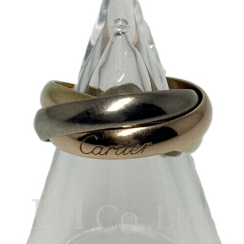 【中古】CARTIER　カルティエ　トリニティ　リング　クラシックモデル　B4234248　750PG　750WG　750YG　＃48　ブランドジュエリー　アクセサリー　指輪　8号　K18　18金　Au750　スリーカラーゴールド　3連　三連　ロゴ【中古】【84444】｜Ｉ&rsquo;ｌｌ 店 107,250円