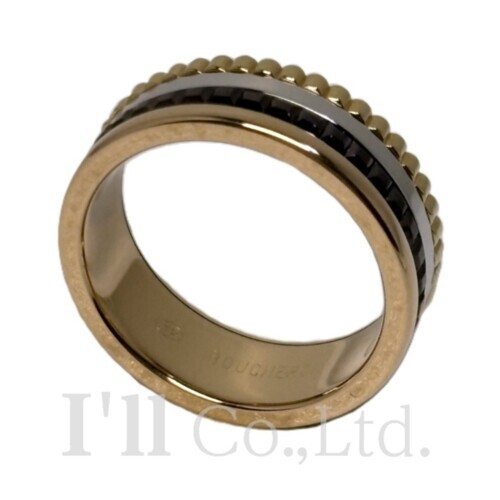 【中古】BOUCHERON　ブシュロン　キャトル　クラシック　リング　スモール　JRG0029052　750YG　750WG　750PG　ブラウンPVD　＃52　ブランドジュエリー　アクセサリー　指輪　12号　K18　4G　イエロー　ホワイト　ピンクゴールド　18金　Au750【中古】【84638】