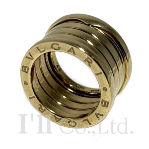 【中古】BVLGARI　ブルガリ　ビー・ゼロワン　5バンド　リング　750YG　＃48　ブランドジュエリー　アクセサリー　指輪　8号　B-zero1　ビーゼロワン　ロゴ　スパイラル　Au750　K18YG　750イエローゴールド　18金【中古】【87908】｜Ｉ&rsquo;ｌｌ 店