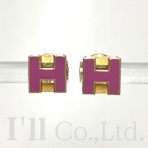 楽天市場】美品 エルメス HERMES ピアス カージュ ド アッシュ H