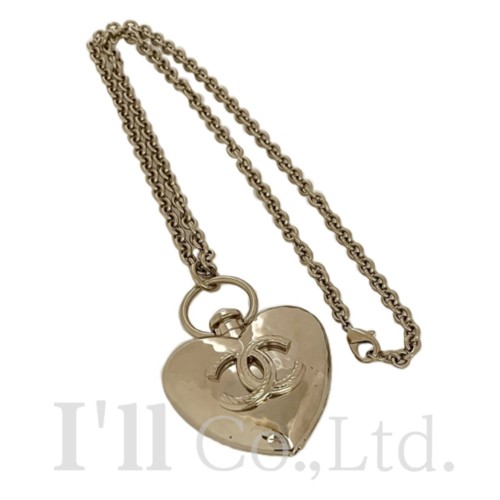 楽天市場】【CHANEL】 レザー ロケットペンダント ミラー ネックレス