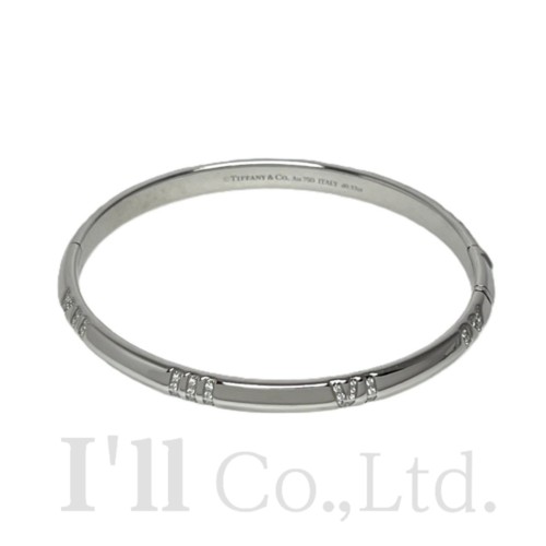 T57★ TIFFANY&Co　バングル ティファニーメトロ バングル ダイヤ エタニティ レディース