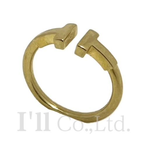 tiffany TワイヤーリングK18YG ティファニー 美品 8号 tiffany TワイヤーリングK18YG ティファニー 美品 8号 ティファニー