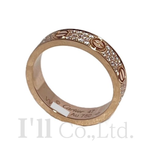 Cartier ラブリング 楽天市場】Cartier ラブ リング パヴェダイヤモンド リング LOVE