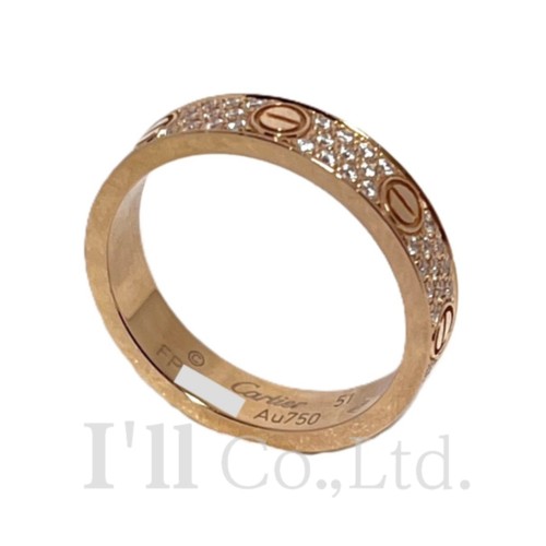 楽天市場】Cartier ラブ リング パヴェダイヤモンド リング LOVE