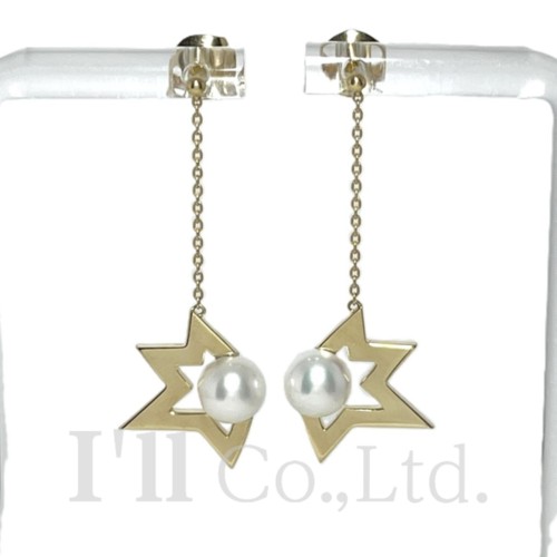 TASAKI ア ファイン バランス パールピアス k18 TASAKI タサキ ア ファイン バランス ピアス K18 パール 証明書