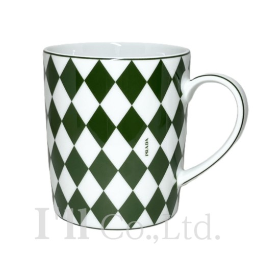 ちこたん【PRADA】プラダ　アロマキャンドル　ポーセリン　陶器　箱付き ホワイト／レッド ポーセリン フレグランスキャンドル