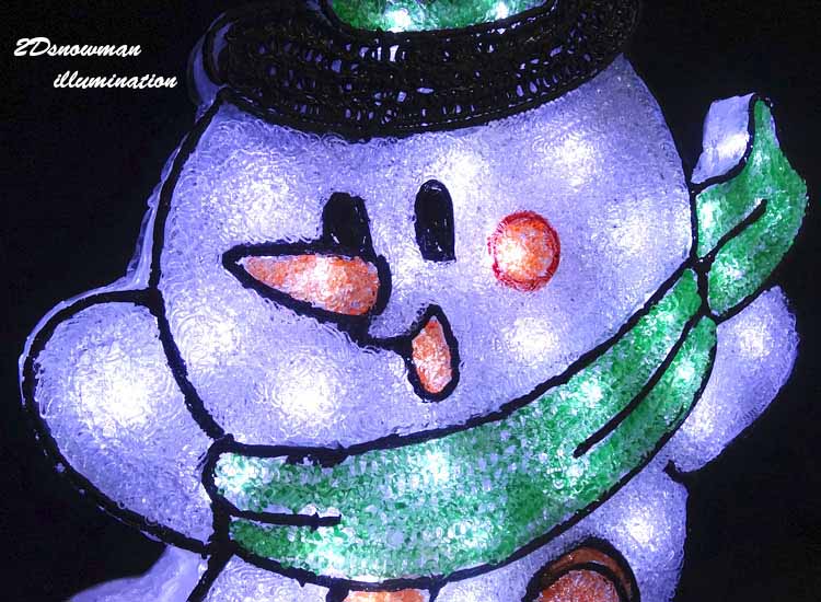 【楽天市場】2Dスノーマン LEDクリスタルグロー 【イルミネーション イルミ ライト 飾り デコレーション 電飾 オブジェ アンティーク